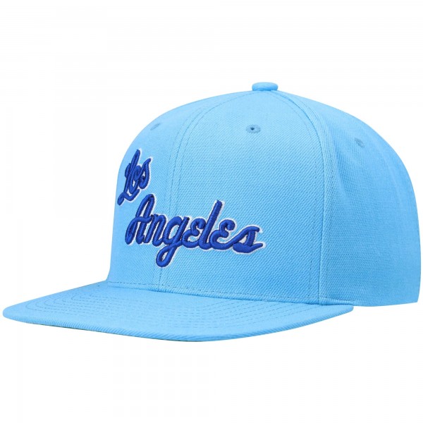 Бейсболка Los Angeles Lakers Mitchell & Ness Hardwood Classics Team Ground 2.0 - Powder Blue