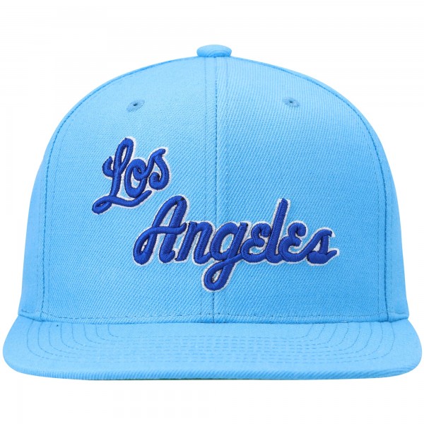 Бейсболка Los Angeles Lakers Mitchell & Ness Hardwood Classics Team Ground 2.0 - Powder Blue