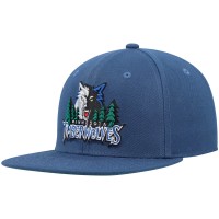 Бейсболка Minnesota Timberwolves Mitchell & Ness Hardwood Classics Team Ground 2.0 - Blue