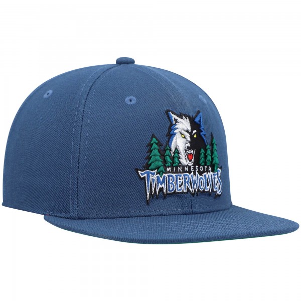 Бейсболка Minnesota Timberwolves Mitchell & Ness Hardwood Classics Team Ground 2.0 - Blue
