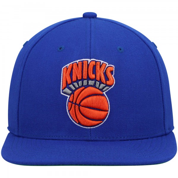 Бейсболка New York Knicks Mitchell & Ness Hardwood Classics Team Ground 2.0 - Blue