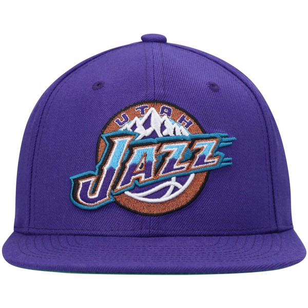 Бейсболка Utah Jazz Mitchell & Ness Hardwood Classics Team Ground 2.0 - Purple