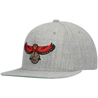 Бейсболка Atlanta Hawks Mitchell & Ness Hardwood Classics Team 2.0 - Heathered Gray