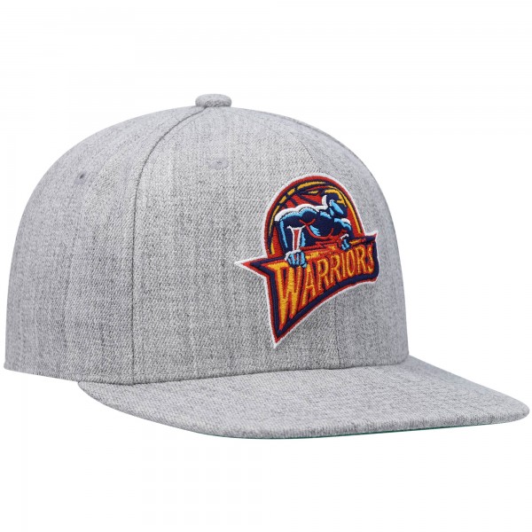 Бейсболка Golden State Warriors Mitchell & Ness Hardwood Classics Team 2.0 - Heathered Gray