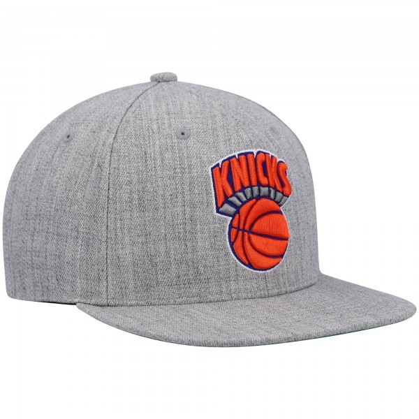 Бейсболка New York Knicks Mitchell & Ness Hardwood Classics Team 2.0 - Heathered Gray