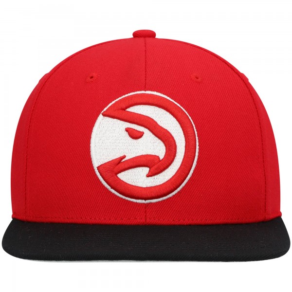 Бейсболка Atlanta Hawks Mitchell & Ness Team Two-Tone 2.0 - Red/Black