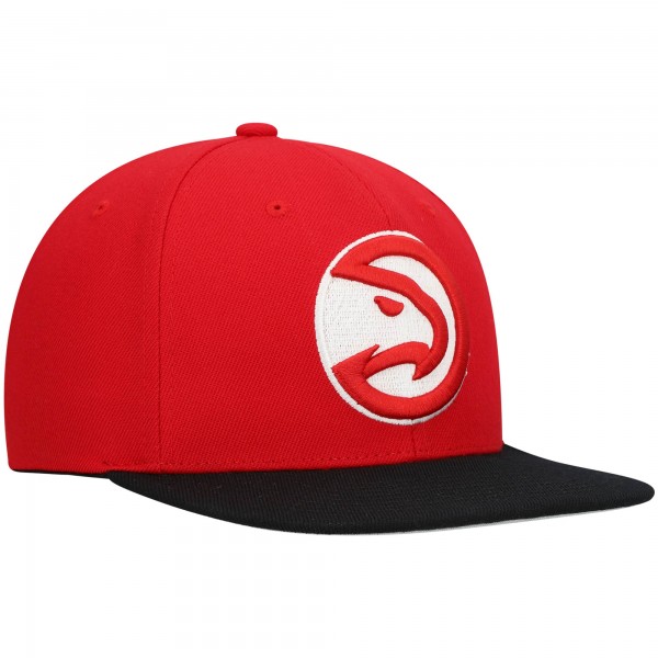 Бейсболка Atlanta Hawks Mitchell & Ness Team Two-Tone 2.0 - Red/Black