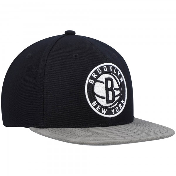 Бейсболка Brooklyn Nets Mitchell & Ness Team Two-Tone 2.0 - Black/Gray