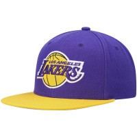 Бейсболка Los Angeles Lakers Mitchell & Ness Team Two-Tone 2.0 - Purple/Gold