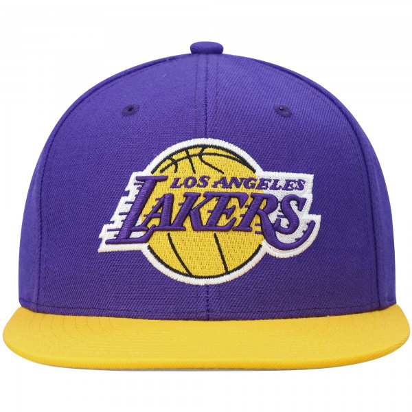 Бейсболка Los Angeles Lakers Mitchell & Ness Team Two-Tone 2.0 - Purple/Gold