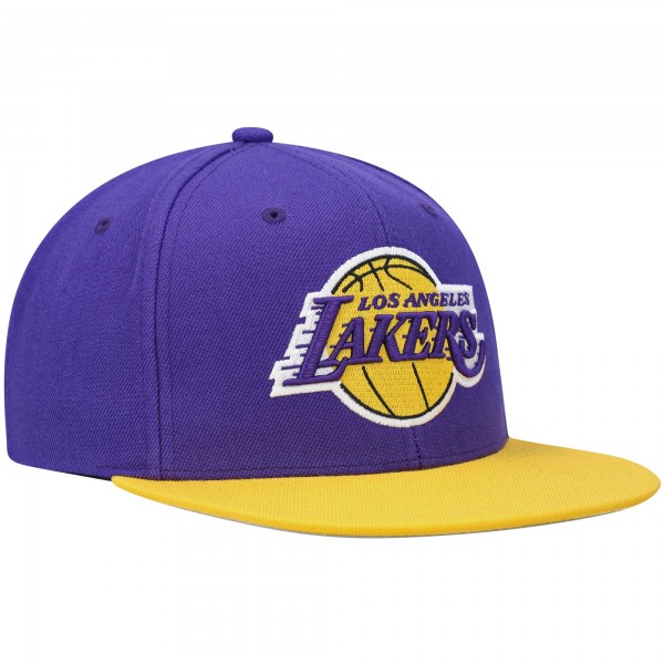Бейсболка Los Angeles Lakers Mitchell & Ness Team Two-Tone 2.0 - Purple/Gold