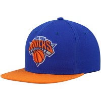 Бейсболка New York Knicks Mitchell & Ness Team Two-Tone 2.0 - Blue/Orange