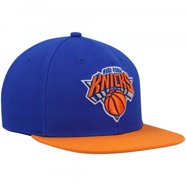 Бейсболка New York Knicks Mitchell & Ness Team Two-Tone 2.0 - Blue/Orange