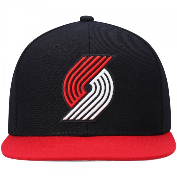 Бейсболка Portland Trail Blazers Mitchell & Ness Team Two-Tone 2.0 - Black/Red