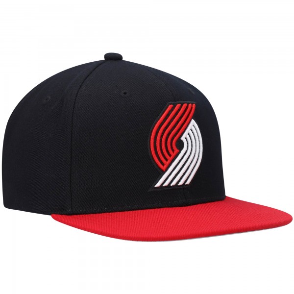 Бейсболка Portland Trail Blazers Mitchell & Ness Team Two-Tone 2.0 - Black/Red