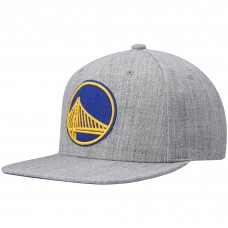 Golden State Warriors Mitchell & Ness Heathered Gray 2.0 Snapback Hat