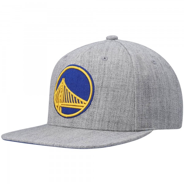 Golden State Warriors Mitchell & Ness Heathered Gray 2.0 Snapback Hat