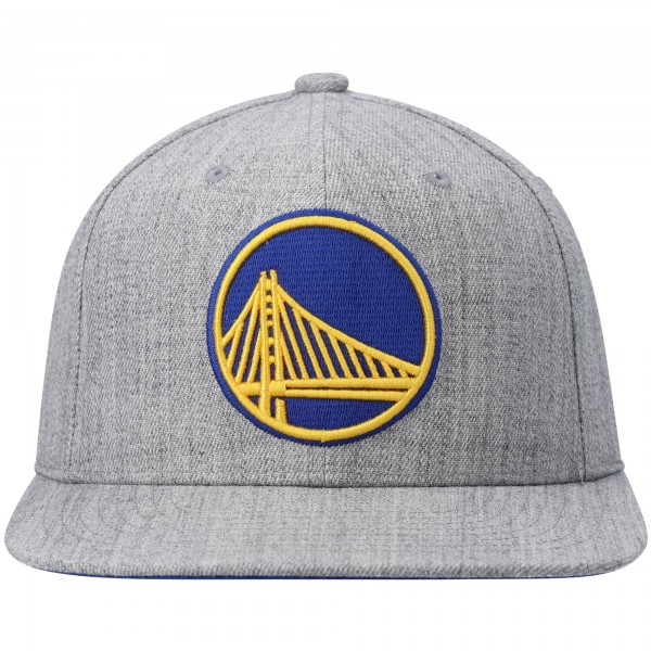 Golden State Warriors Mitchell & Ness Heathered Gray 2.0 Snapback Hat