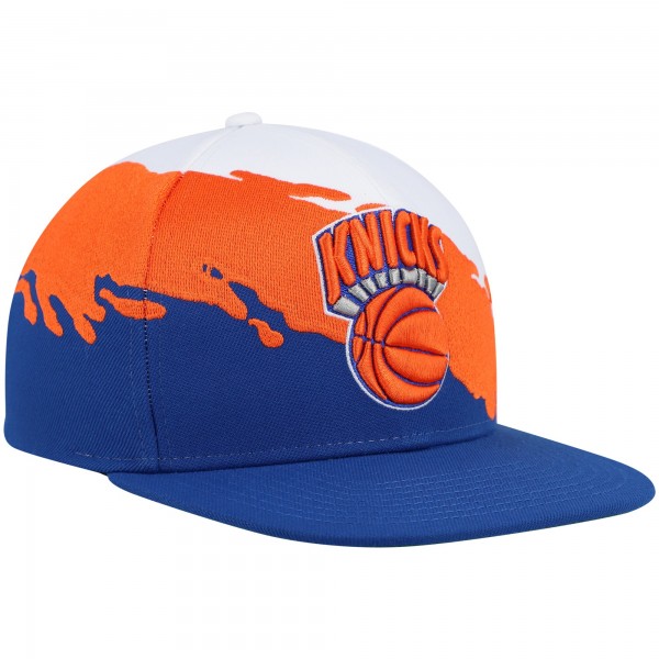 Бейсболка New York Knicks Mitchell & Ness Hardwood Classics Paintbrush - White/Blue
