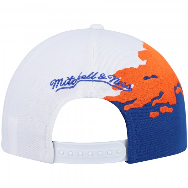 Бейсболка New York Knicks Mitchell & Ness Hardwood Classics Paintbrush - White/Blue