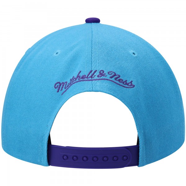 Бейсболка Utah Jazz Mitchell & Ness Hardwood Classics Sharktooth - Turquoise/Purple