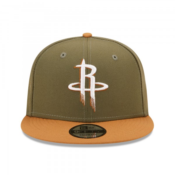 Бейсболка Houston Rockets New Era Two-Tone Color Pack 9FIFTY - Olive/Brown