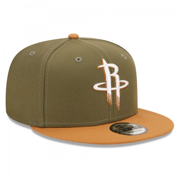 Бейсболка Houston Rockets New Era Two-Tone Color Pack 9FIFTY - Olive/Brown