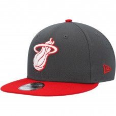 Бейсболка Miami Heat New Era Two-Tone Color Pack 9FIFTY - Charcoal/Scarlet
