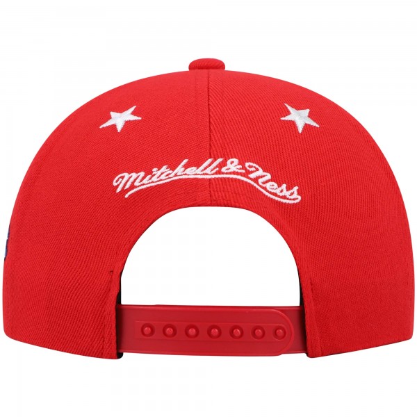 Бейсболка Philadelphia 76ers Mitchell & Ness Hardwood Classics 1997 NBA All-Star Weekend Top Star - Red