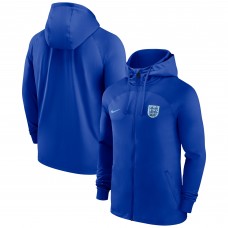 England National Team Nike Strike Raglan Hoodie Full-Zip Track Jacket - Blue