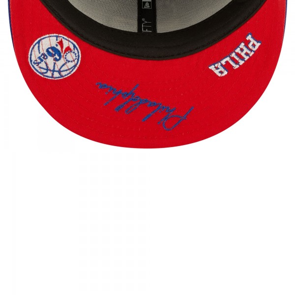 Бейсболка Philadelphia 76ers New Era Royal Fall 22 Identity 59FIFTY