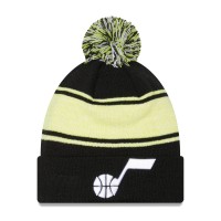 Шапка с помпоном Utah Jazz New Era Chilled Cuffed Knit - Black