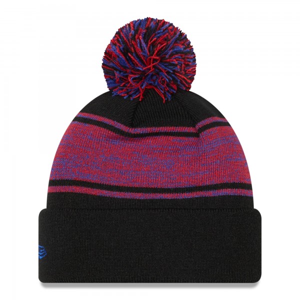 Шапка с помпоном Philadelphia 76ers New Era Chilled Cuffed Knit - Black