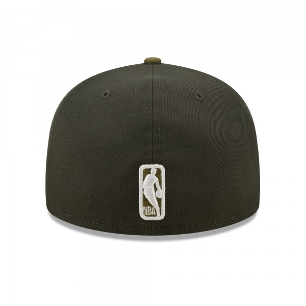 Бейсболка Portland Trail Blazers New Era Two-Tone 59FIFTY - Charcoal/Olive