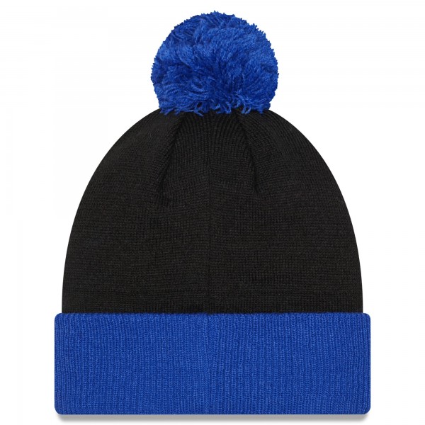 Шапка с помпоном Philadelphia 76ers New Era Confident Cuffed Knit - Black/Royal