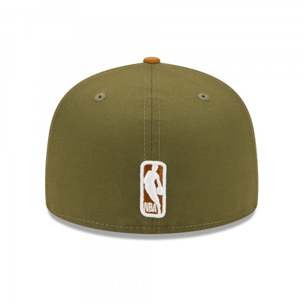 Бейсболка New York Knicks New Era Two-Tone 59FIFTY - Olive/Orange