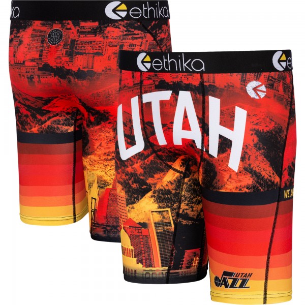 Трусы Utah Jazz Ethika 2021/22 City Edition - Black/Red