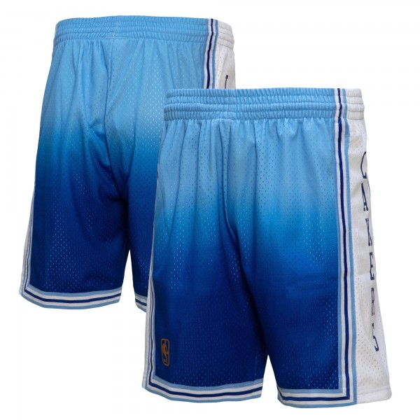 Шорты Los Angeles Lakers Mitchell & Ness 1996/97 Hardwood Classics Fadeaway Reload 3.0 Swingman - Light Blue/Blue