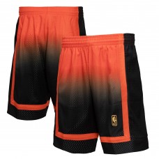 New York Knicks Mitchell & Ness 1996/97 Hardwood Classics Fadeaway Reload 3.0 Swingman Shorts - Orange/Black