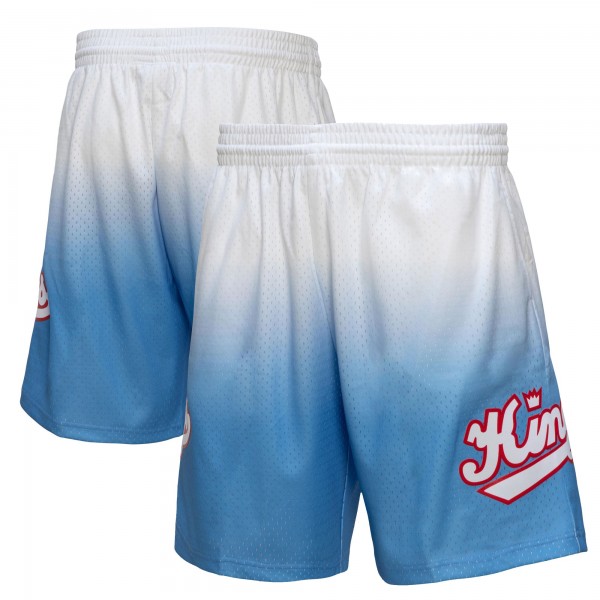 Шорты Sacramento Kings Mitchell & Ness 1985/86 Hardwood Classics Fadeaway Reload 3.0 Swingman - White/Light Blue