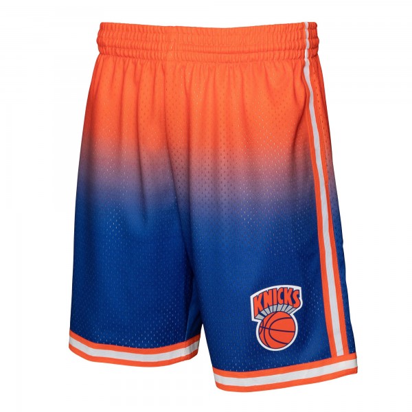 Шорты New York Knicks Mitchell & Ness 1991/92 Hardwood Classics Fadeaway Reload 3.0 Swingman - Orange/Royal