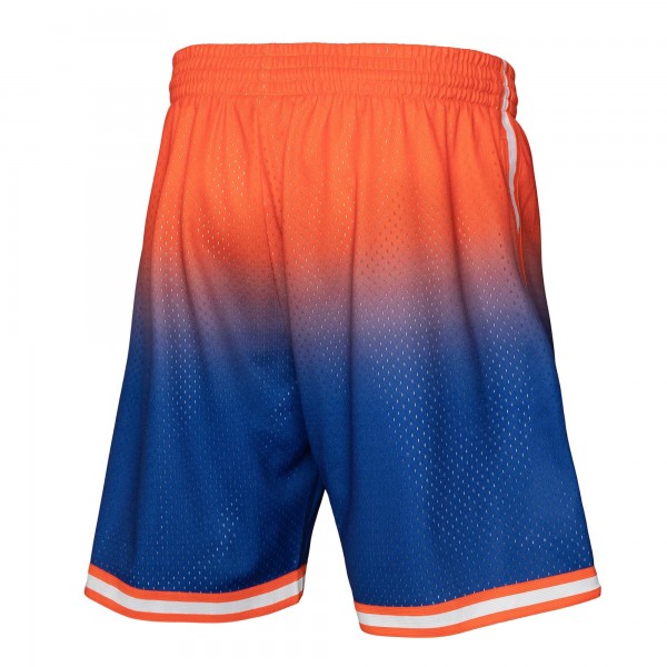 Шорты New York Knicks Mitchell & Ness 1991/92 Hardwood Classics Fadeaway Reload 3.0 Swingman - Orange/Royal