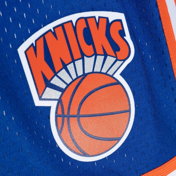 Шорты New York Knicks Mitchell & Ness 1991/92 Hardwood Classics Fadeaway Reload 3.0 Swingman - Orange/Royal
