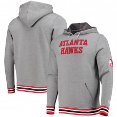 Atlanta Hawks New Era Wordmark Pullover Hoodie - Heathered Gray