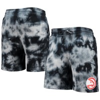 Шорты Atlanta Hawks New Era Fleece Tie-Dye - Black