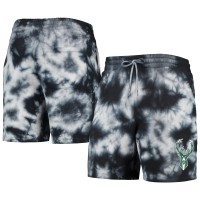 Шорты Milwaukee Bucks New Era Fleece Tie-Dye - Black