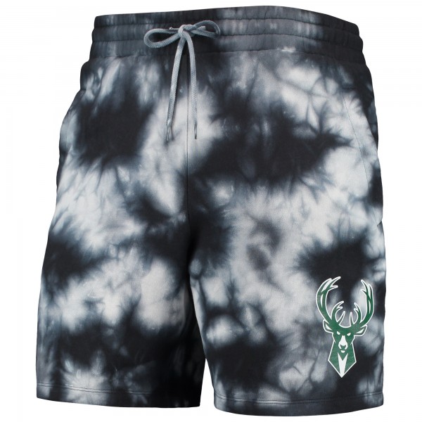 Шорты Milwaukee Bucks New Era Fleece Tie-Dye - Black