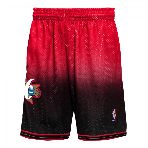 Шорты Philadelphia 76ers Mitchell & Ness 2000/01 Hardwood Classics Fadeaway Reload 3.0 Swingman - Black/Red