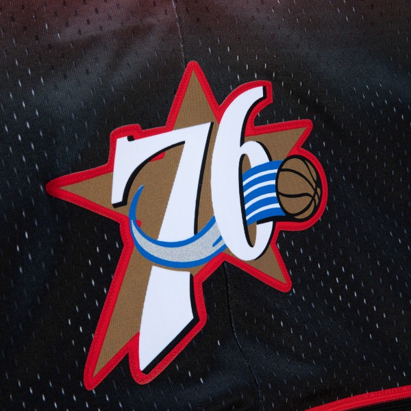 Шорты Philadelphia 76ers Mitchell & Ness 2000/01 Hardwood Classics Fadeaway Reload 3.0 Swingman - Black/Red