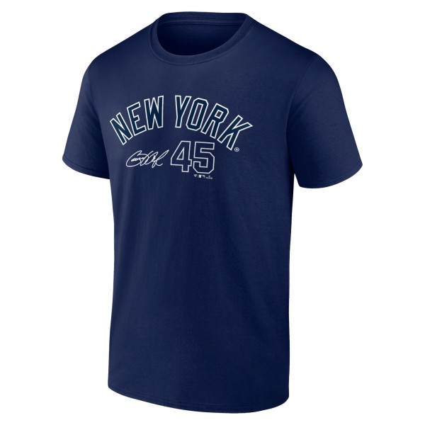 New York Yankees Gerrit Cole Fanatics Navy Player Name & Number T-Shirt